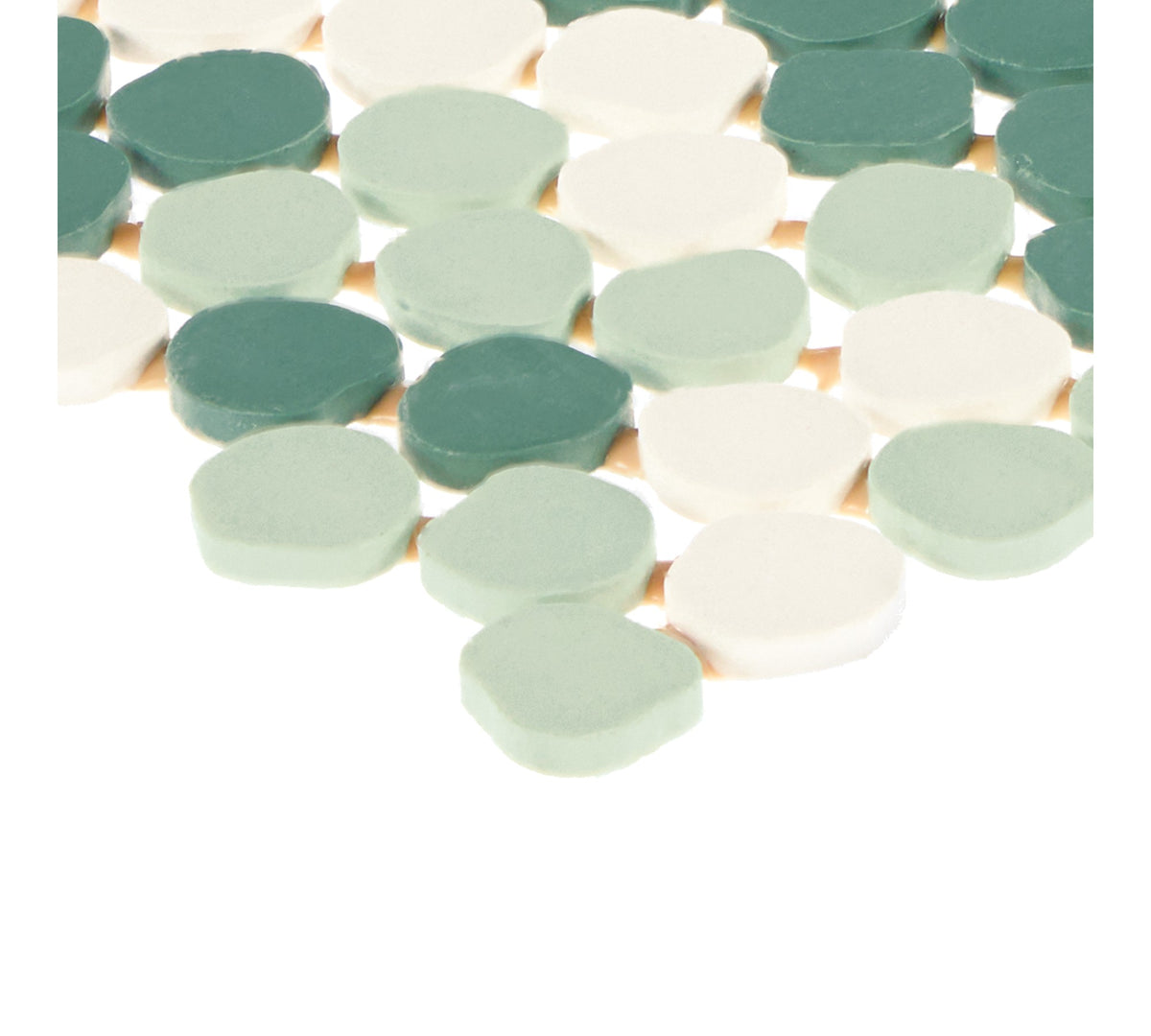 Daltile Keystones Spring Blend Organic Penny 1 Matte Mosaic Tile