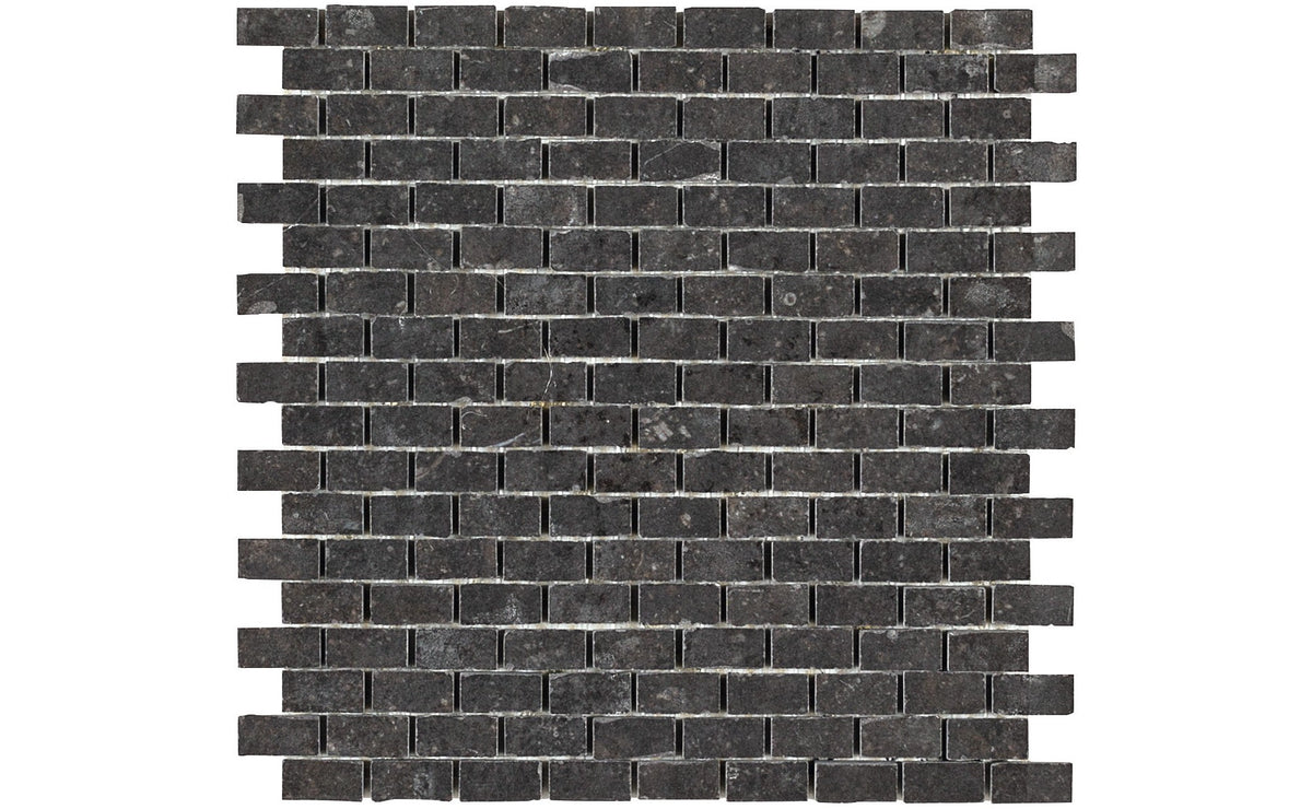 Daltile Diplomacy Dark Grey Brick Joint 5/8x1 Matte Mosaic Tile
