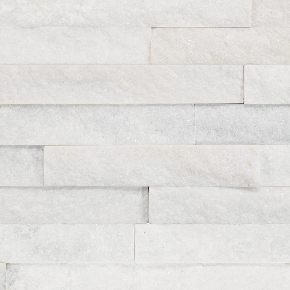 Daltile Stacked Stone Sanya White Stacked 6x24 Natural Cleft Stone Tile