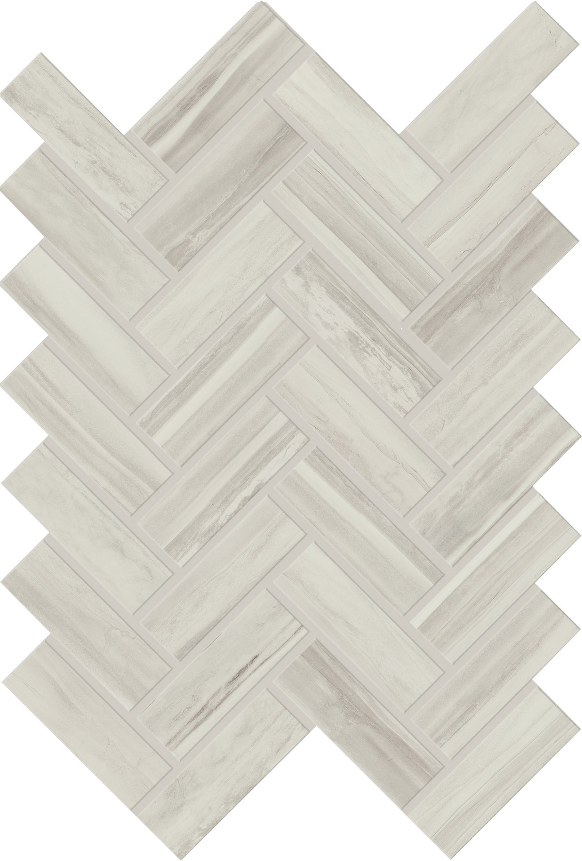Daltile Prime Grey Herringbone 1x3 Matte Mosaic Tile