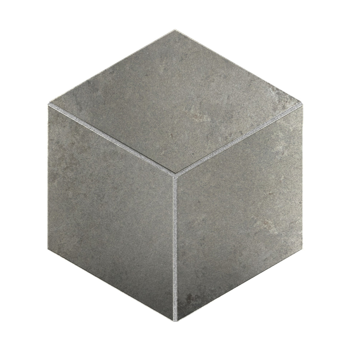 Daltile Emergent Aluminum 3D Cube 12x12 Light Polished Mosaic Tile