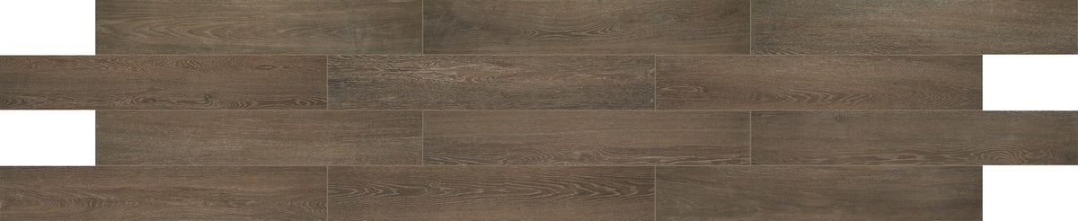 Daltile Emerson Wood Hickory Pecan Plank 8x48 Microban Matte Floor Tile