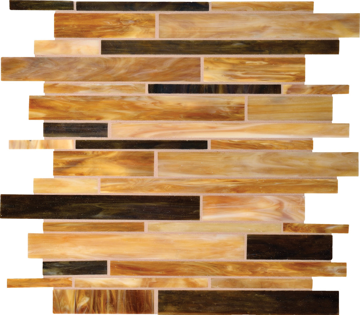 Daltile Serenade 6th Street Random Interlocking Glass Mosaic Tile