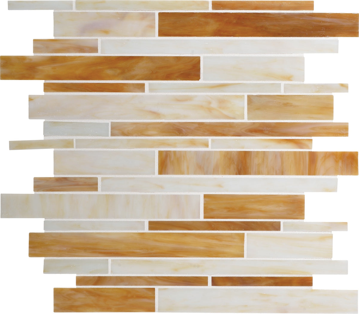 Daltile Serenade Ranchera Random Interlocking Glass Mosaic Tile