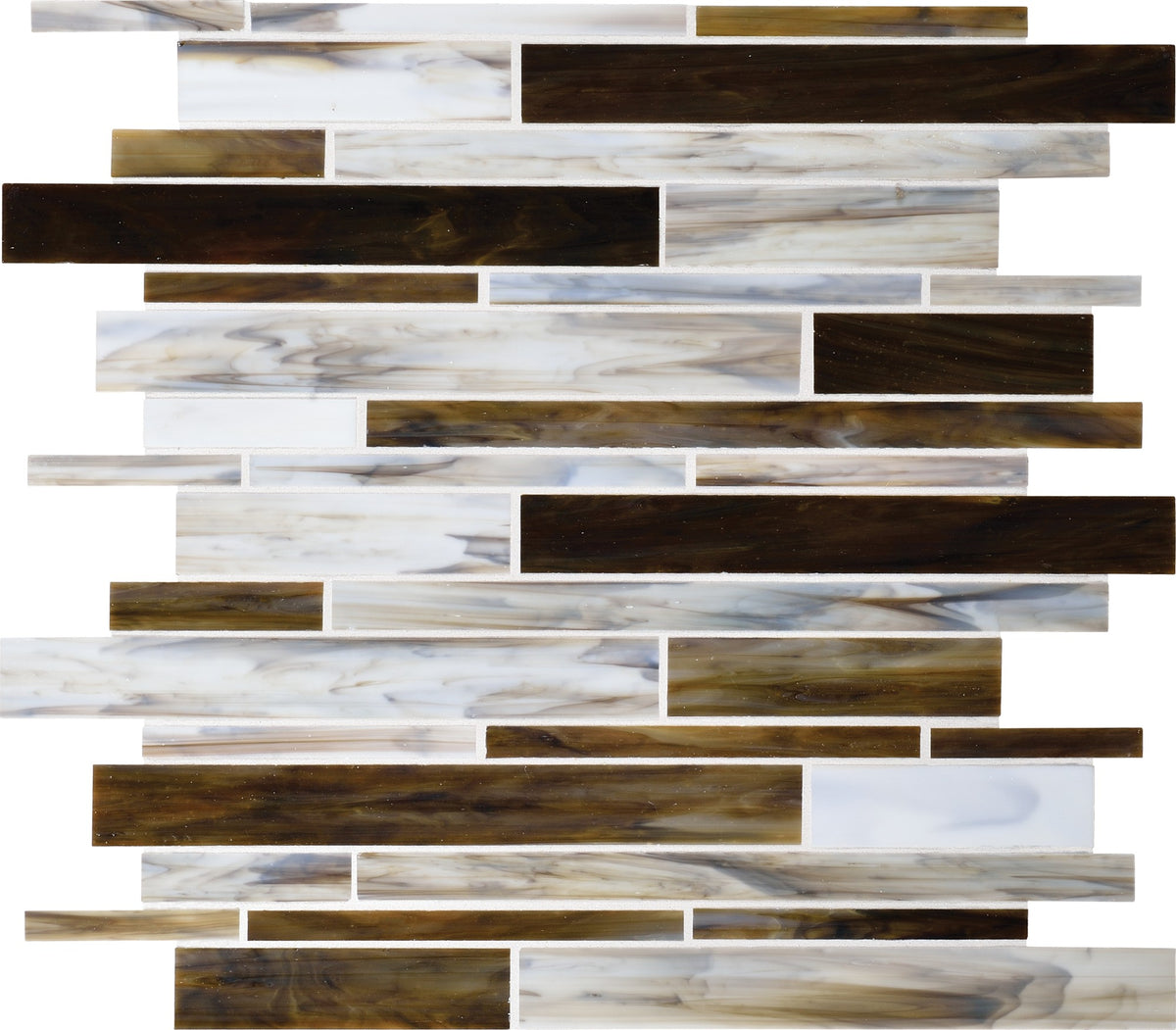 Daltile Serenade Broadway Random Interlocking Glass Mosaic Tile