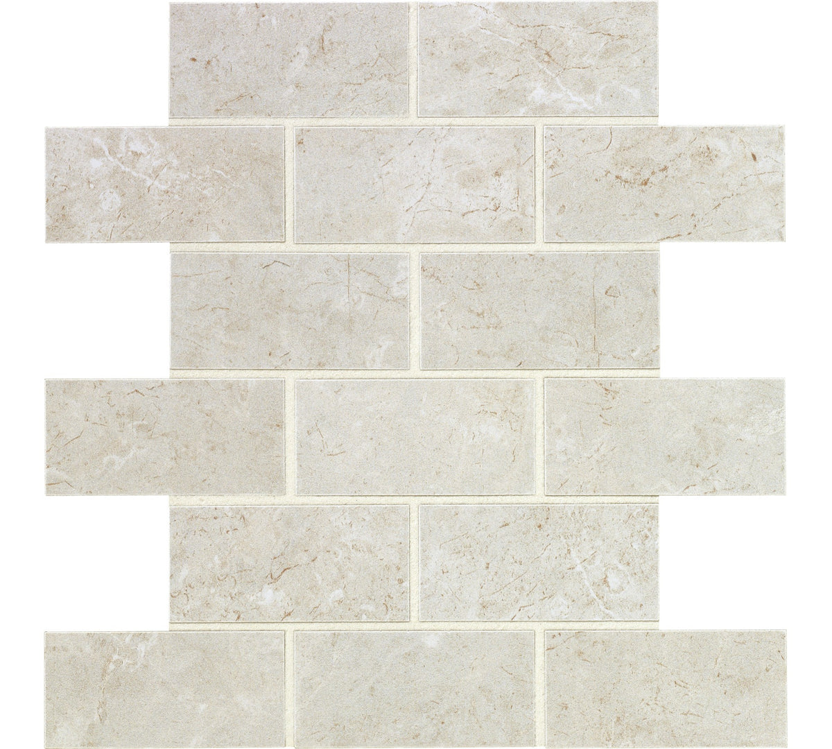 Daltile Florentine Argento Brick Joint 2x4 Matte Mosaic Tile
