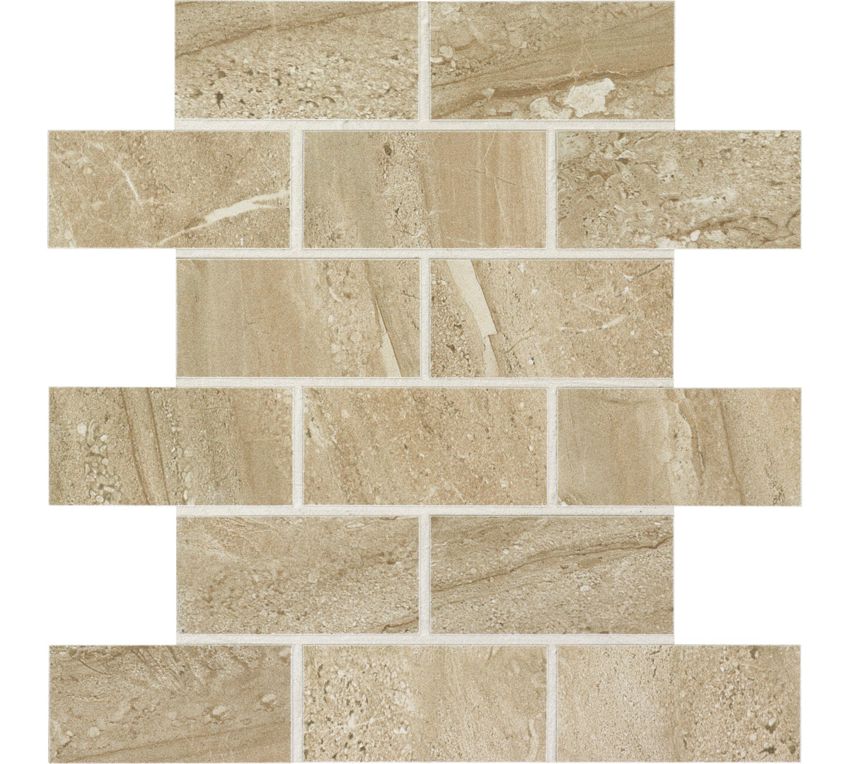 Daltile Florentine Nociolla Brick Joint 2x4 Matte Mosaic Tile
