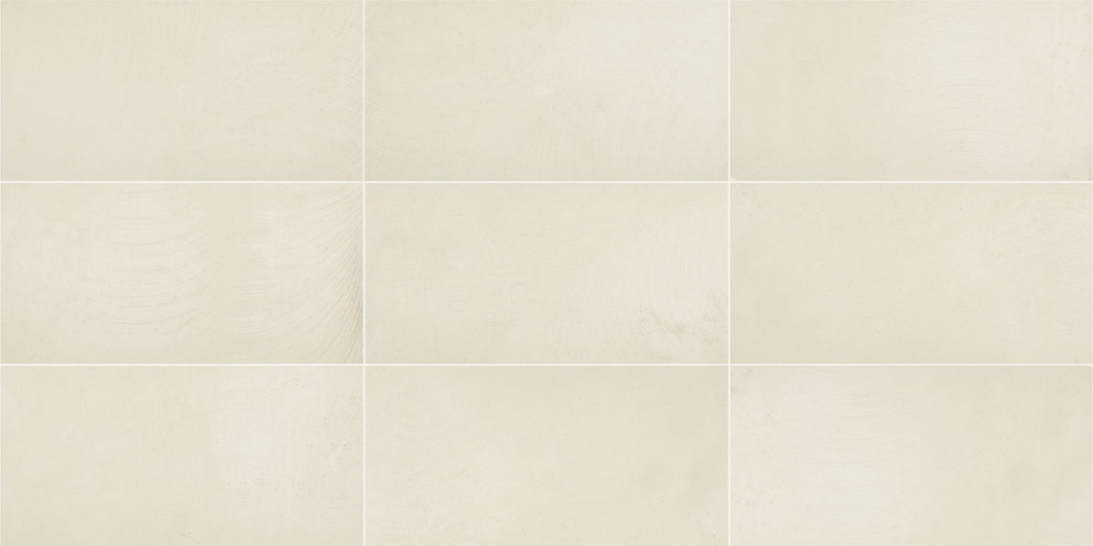Daltile Ironcraft Phosphor White Rectangle 12x24 Matte Floor Tile