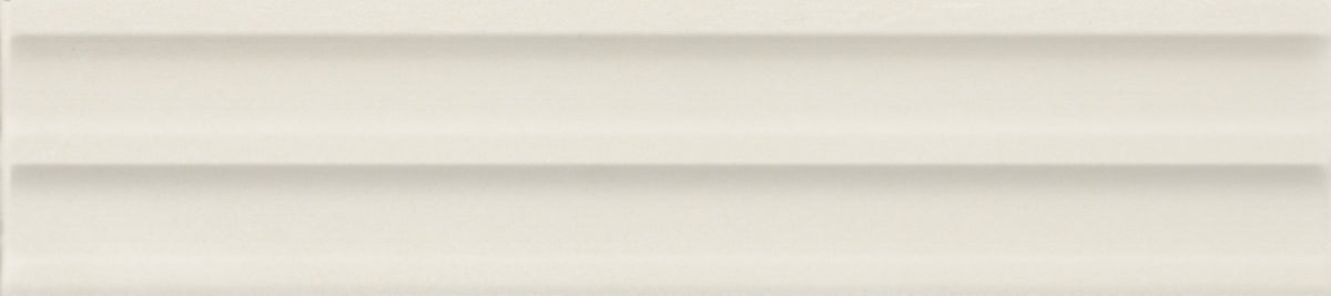 Daltile Indoterra White Desert Rectangle 2x9 Fluted Glossy Wall Tile