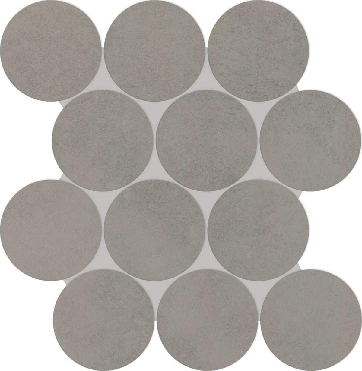 Daltile Indoterra Trail Circle 4 Stepwise Matte Mosaic Tile