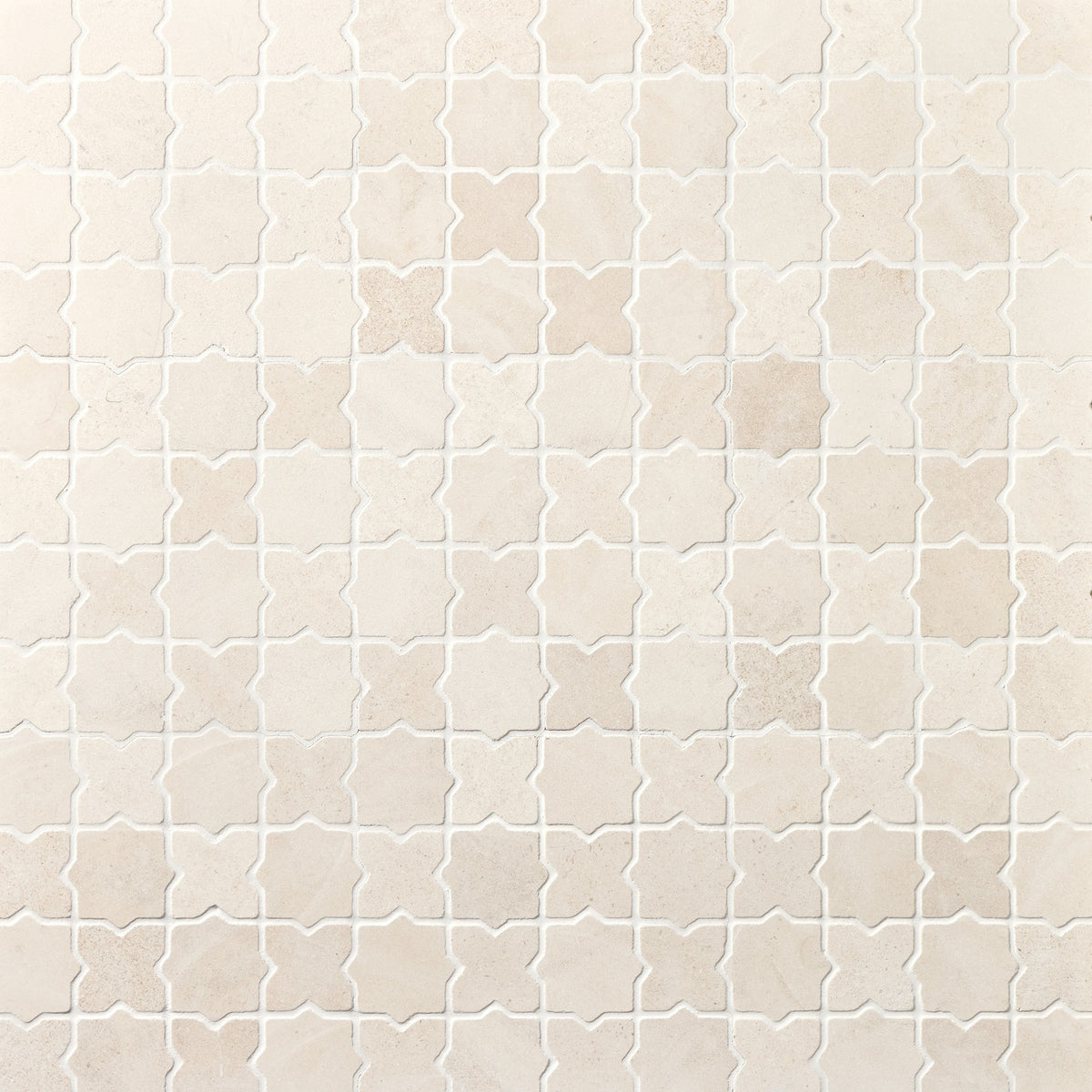 Daltile Renderra Lyon Curio Star and Cross 3x3 Tumbled Mosaic Natural Stone Tile