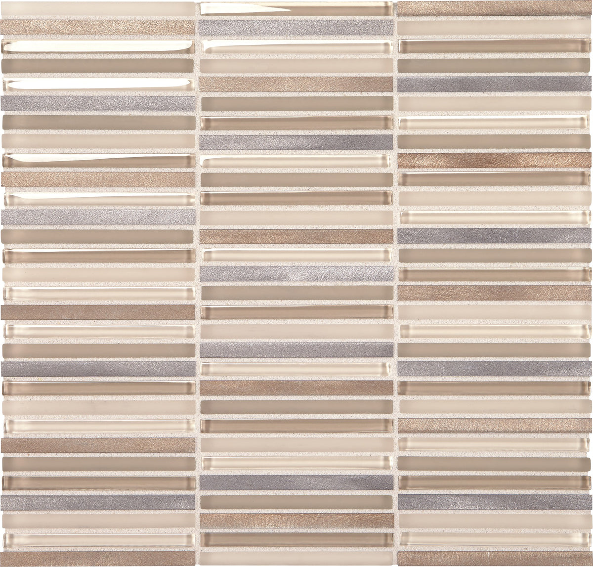 Daltile Lucent Skies Sunlit Dawn Stacked 3/8x4 Satin Mosaic Tile