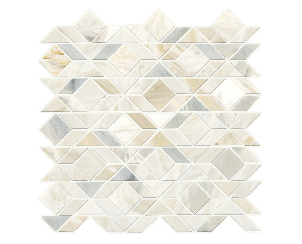 Daltile Pietra Divina Namaste Framework Straight Edge Honed Mosaic Natural Stone Tile