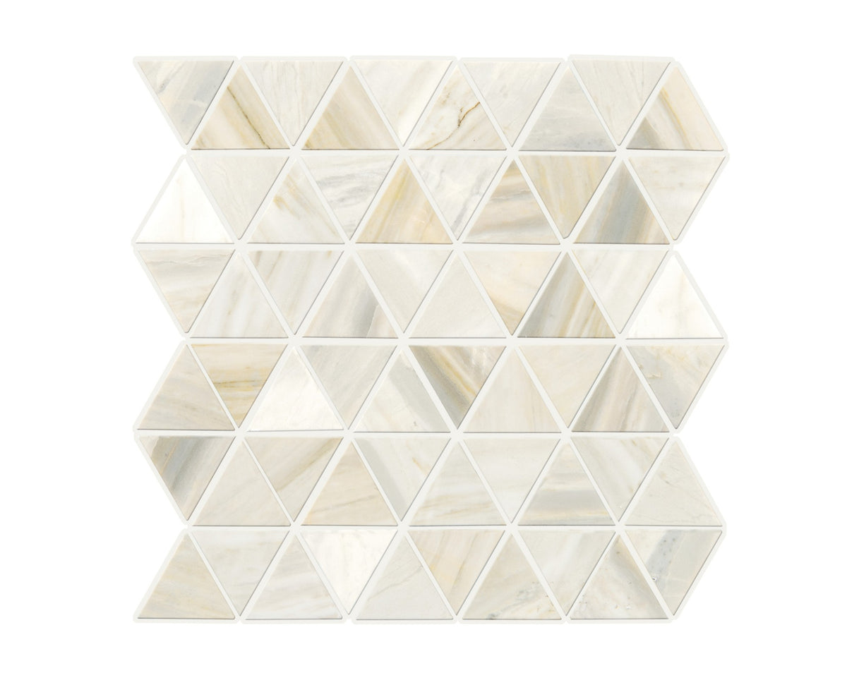 Daltile Pietra Divina Namaste Triangle 2 Straight Edge Mixed Mosaic Natural Stone Tile
