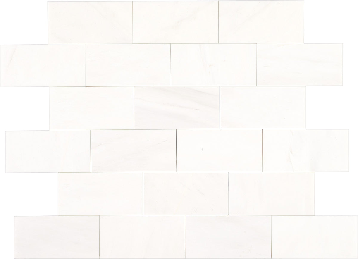 American Olean Marble Contempo White Rectangle 3x6 Polished Stone Tile