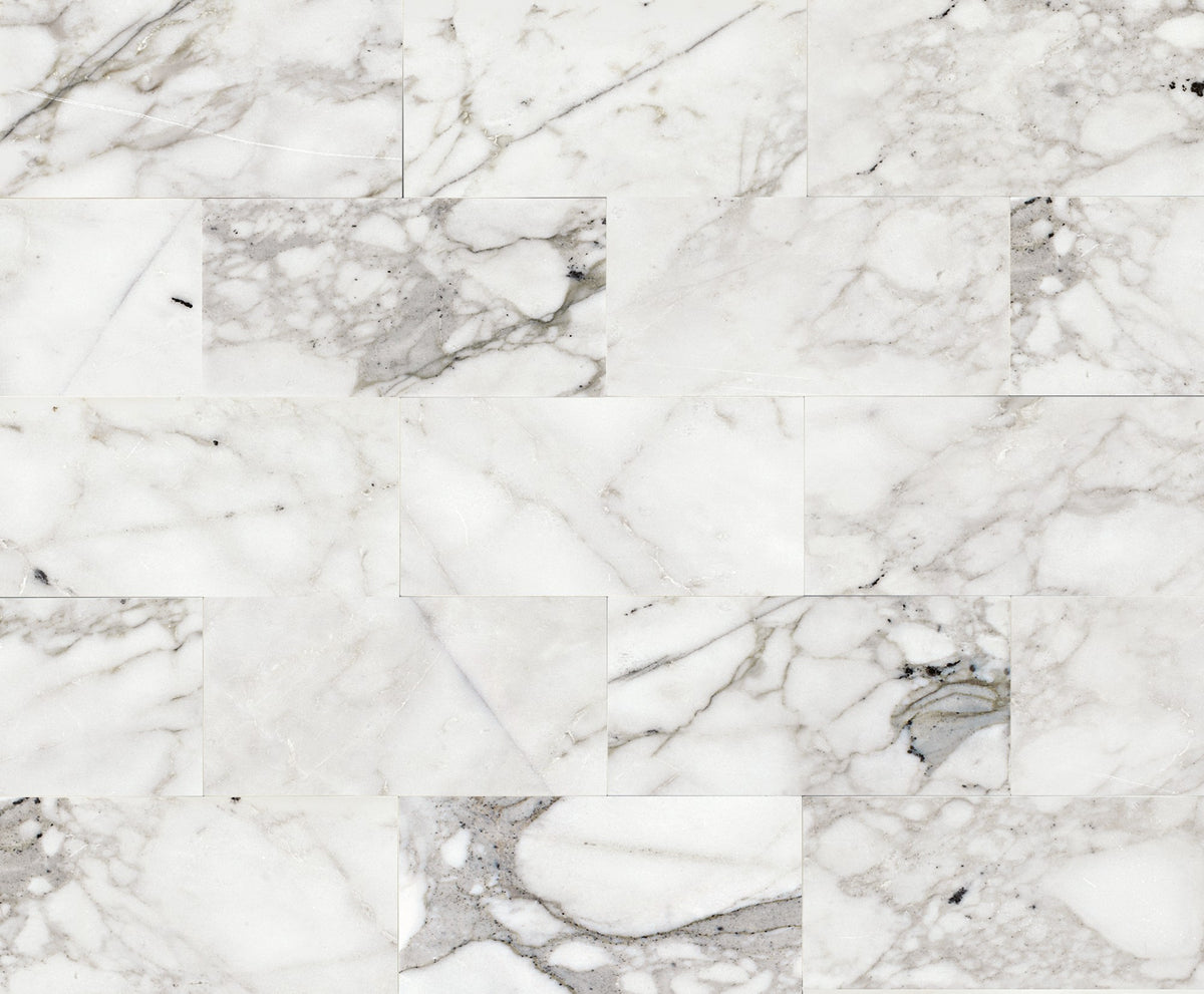 Daltile Marble Venetian Calacatta Rectangle 12x24 Polished Stone Tile