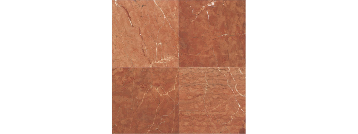 American Olean Marble Rojo Alicante Square 12x12 Polished Stone Tile