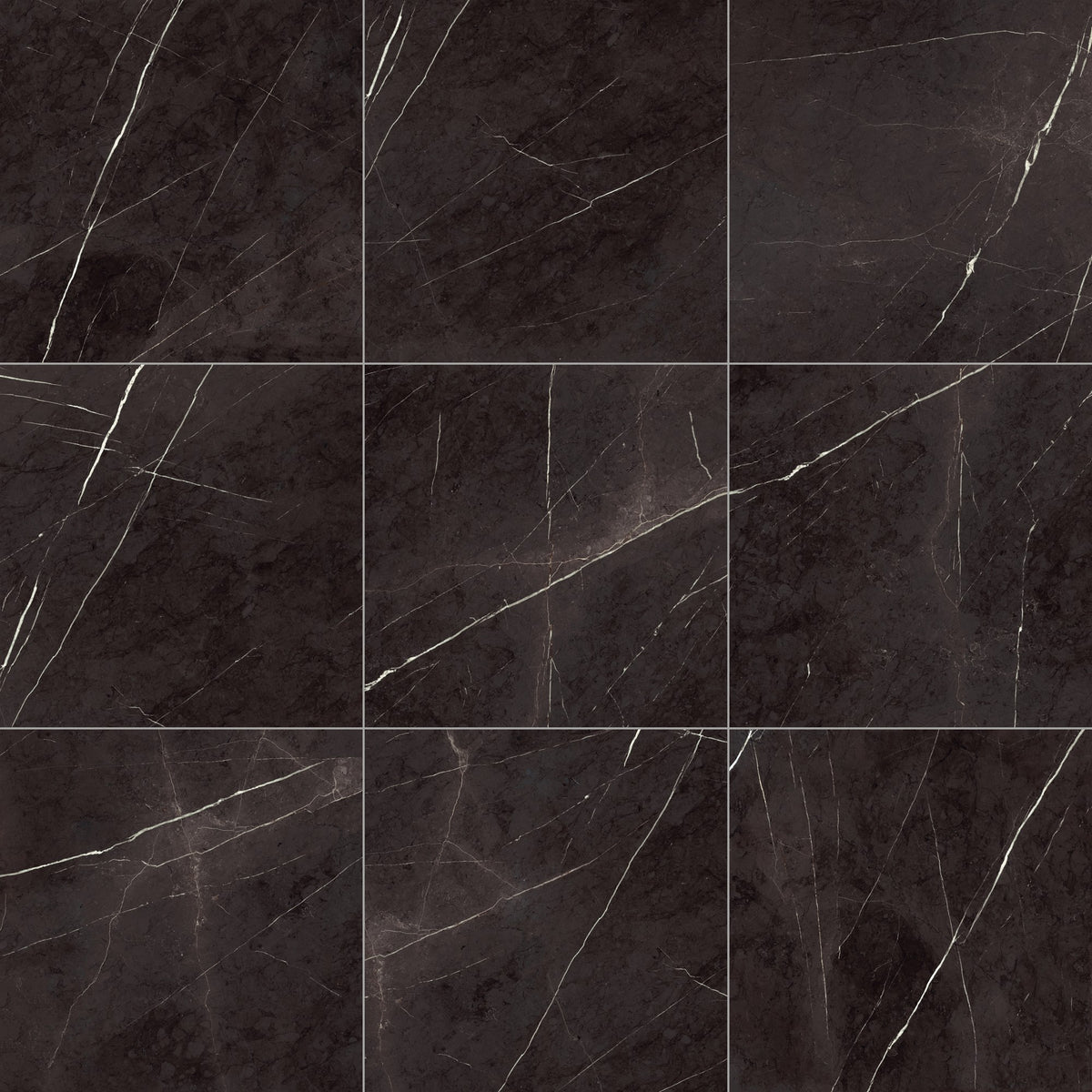 Daltile Marble Attache Nero Square 32x32 Satin Floor Tile