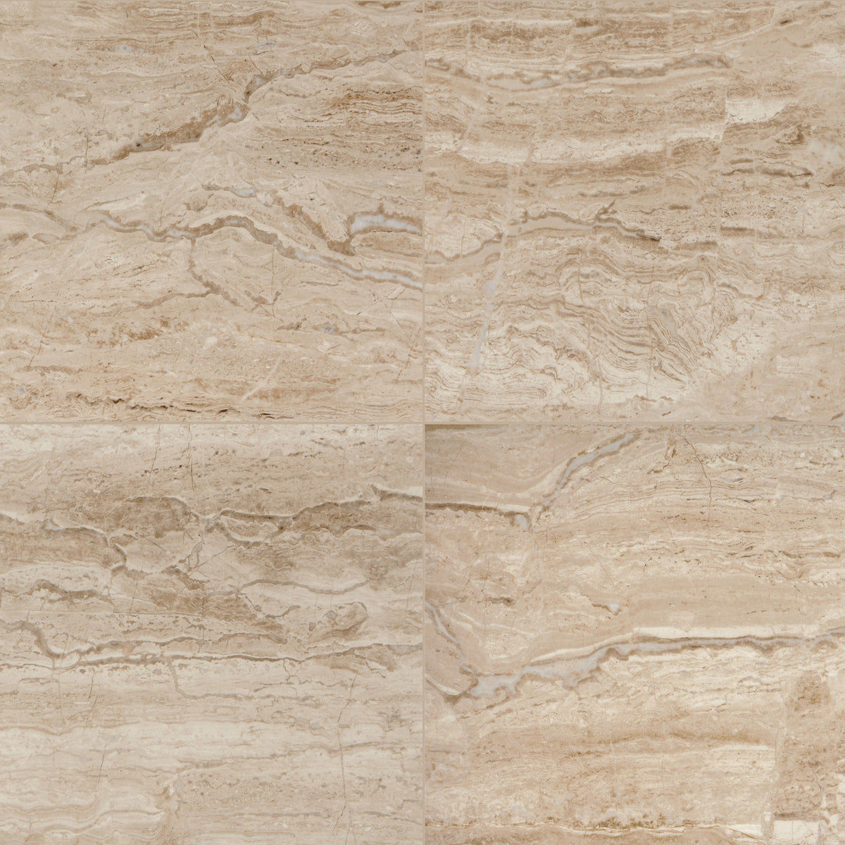 Daltile Marble Attache Travertine Square 24x24 Matte Floor Tile