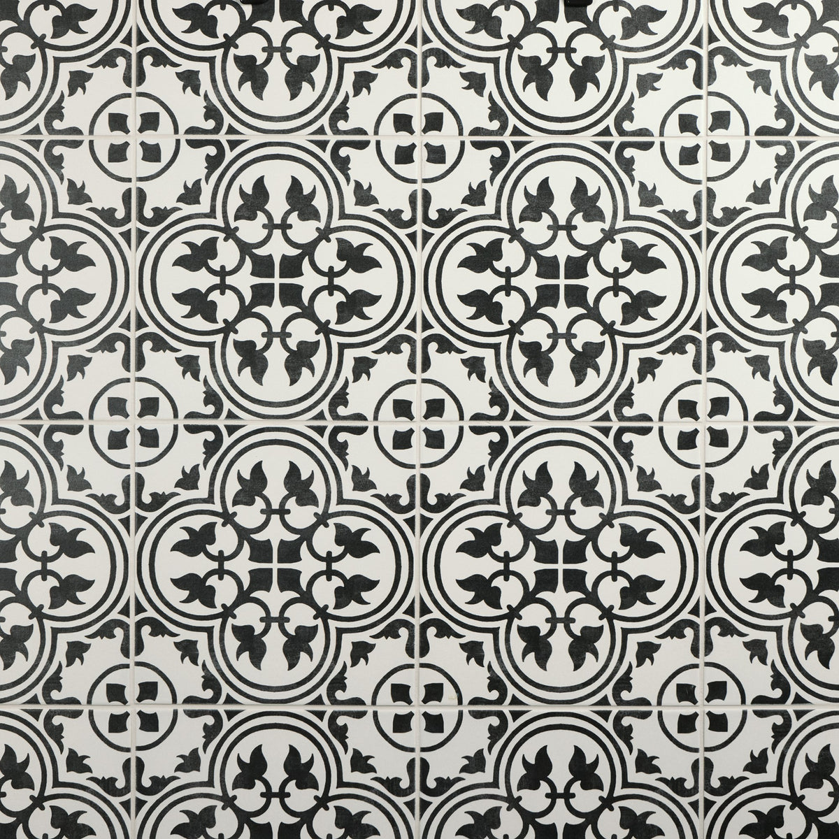 Daltile Memoir Petal Black Petal 12x12 Matte Floor Tile Deco ME21SQ1212VMT