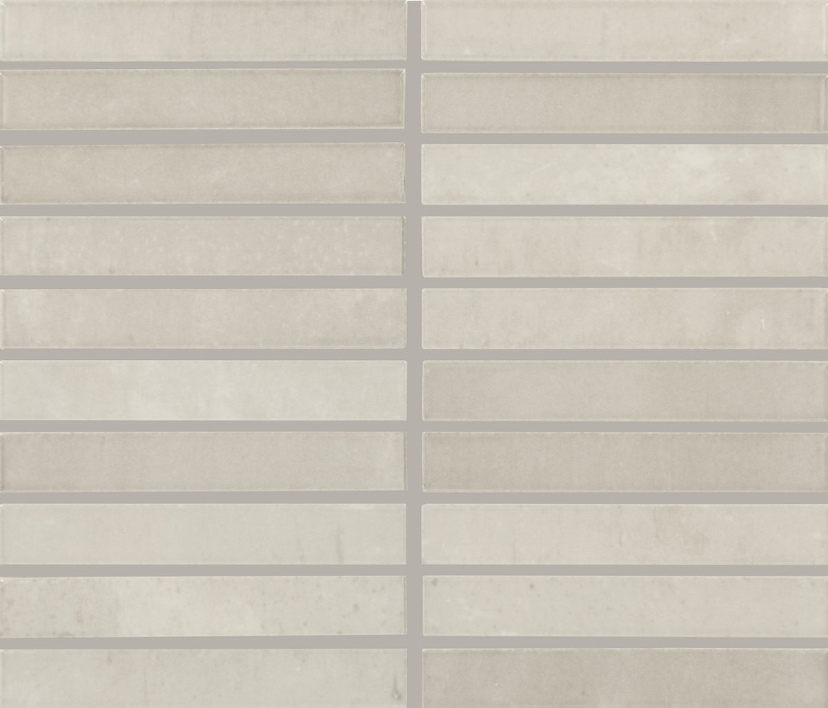 Daltile Miramo Pearl Straight Joint 1x6 Microban Glossy Mosaic Tile