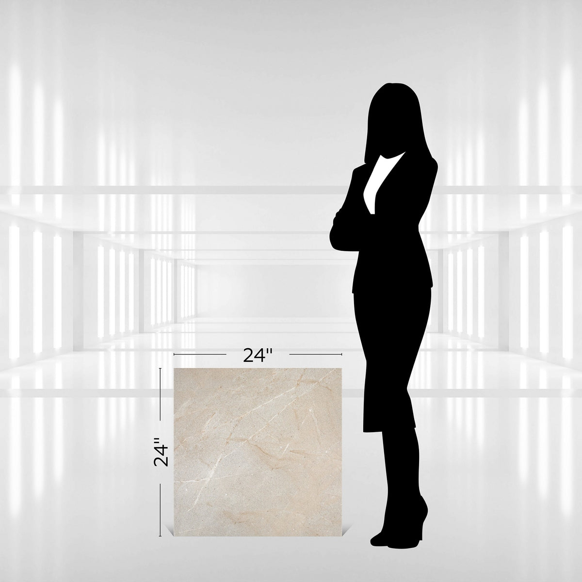 Daltile Montelierre Serrat Square 24x24 Stepwise Matte Floor Tile