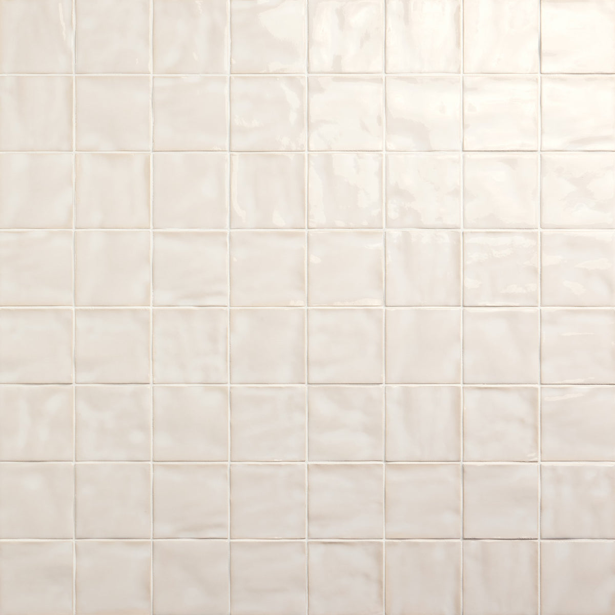 Daltile Nu Bare Bone Square 4x4 Handcrafted Glossy Wall Tile