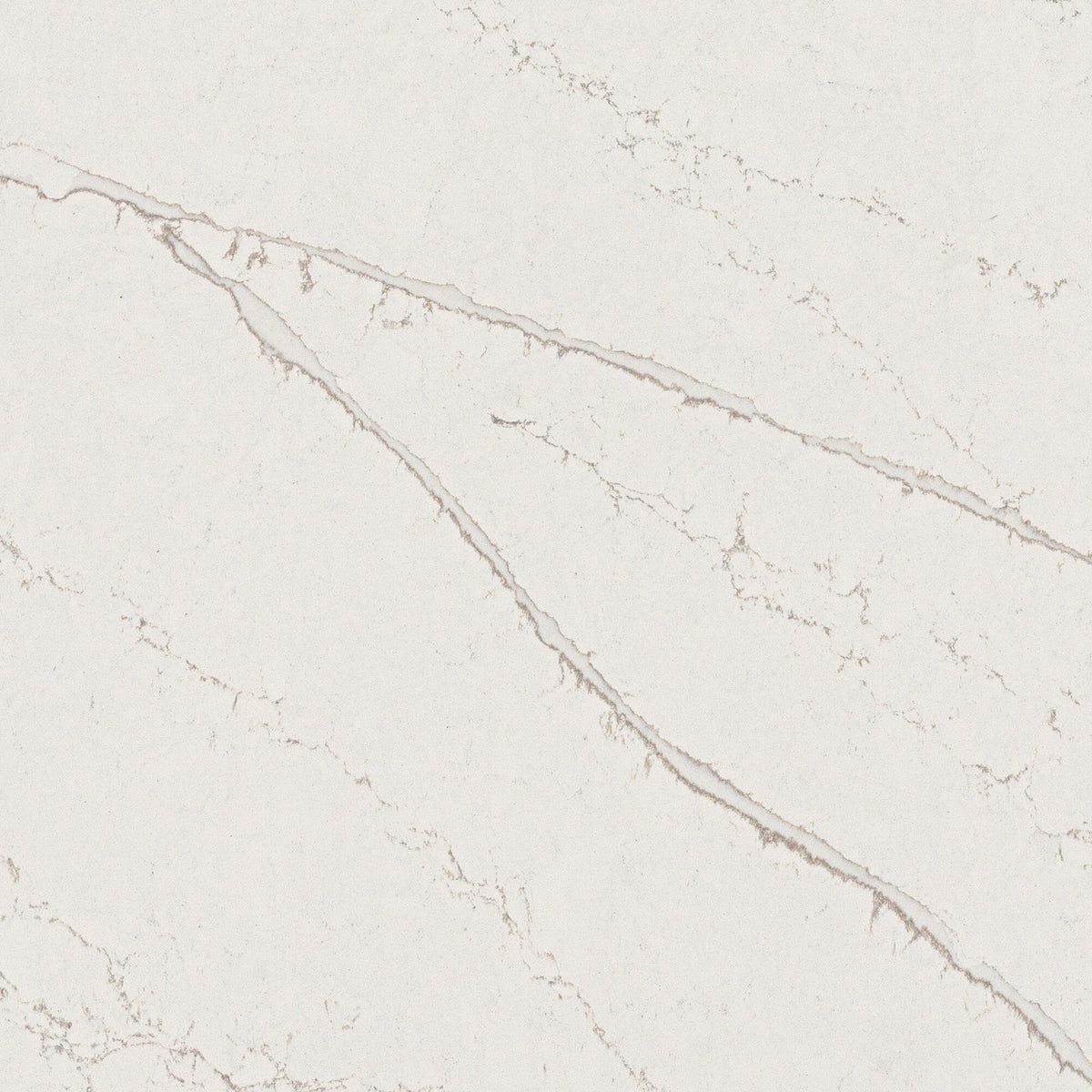 Daltile ONE Quartz - Marble Look Telluride Slab 136x79 Polished 2CM Quartz Slab