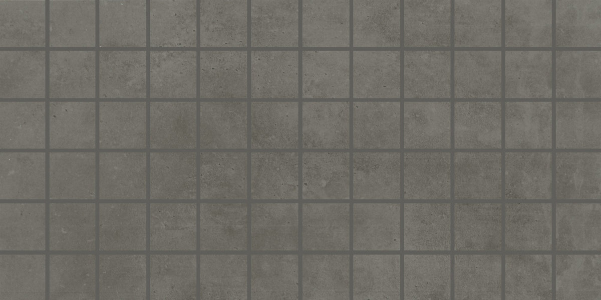 Daltile Portfolio Iron Grey Straight Joint 2x2 Matte Mosaic Tile