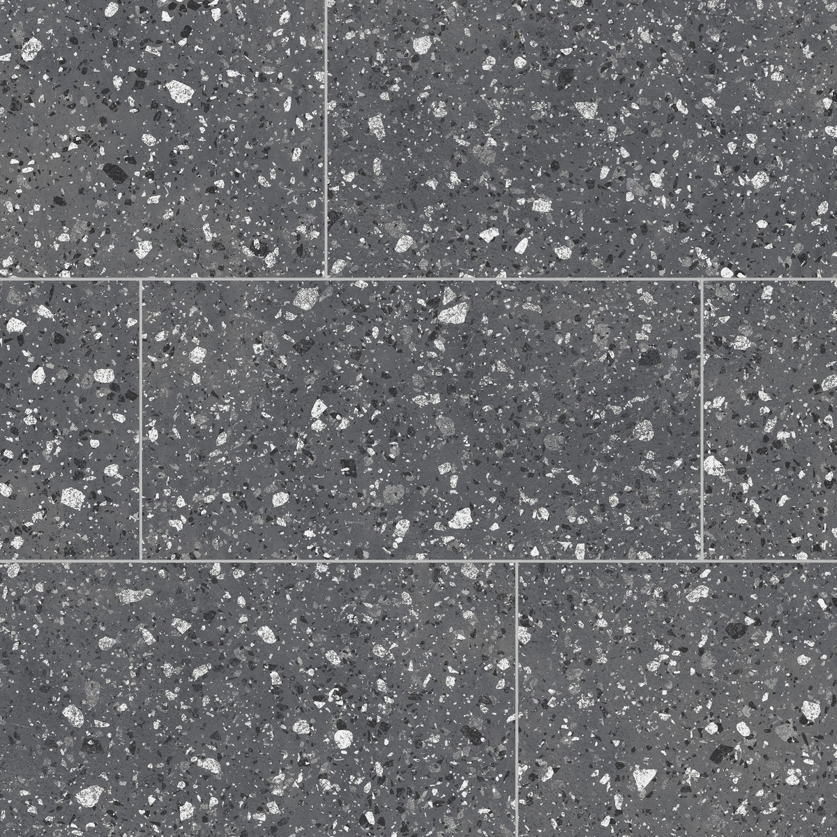 Daltile Poke Raven Flecks Rectangle 12x24 Matte Floor Tile