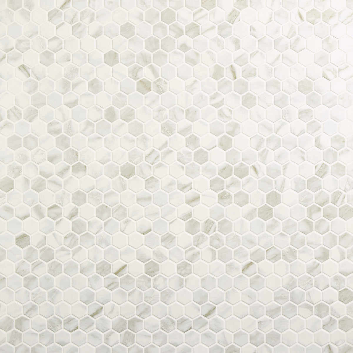 Daltile Perpetuo Brilliant White Hexagon 8x9 Matte Floor Tile