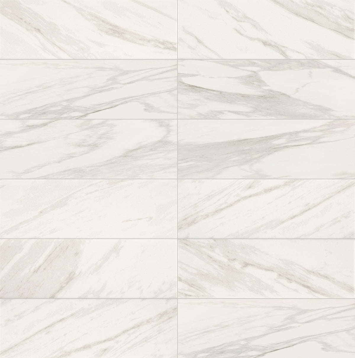 Daltile Perpetuo Brilliant White Rectangle 12x24 Polished Floor Tile