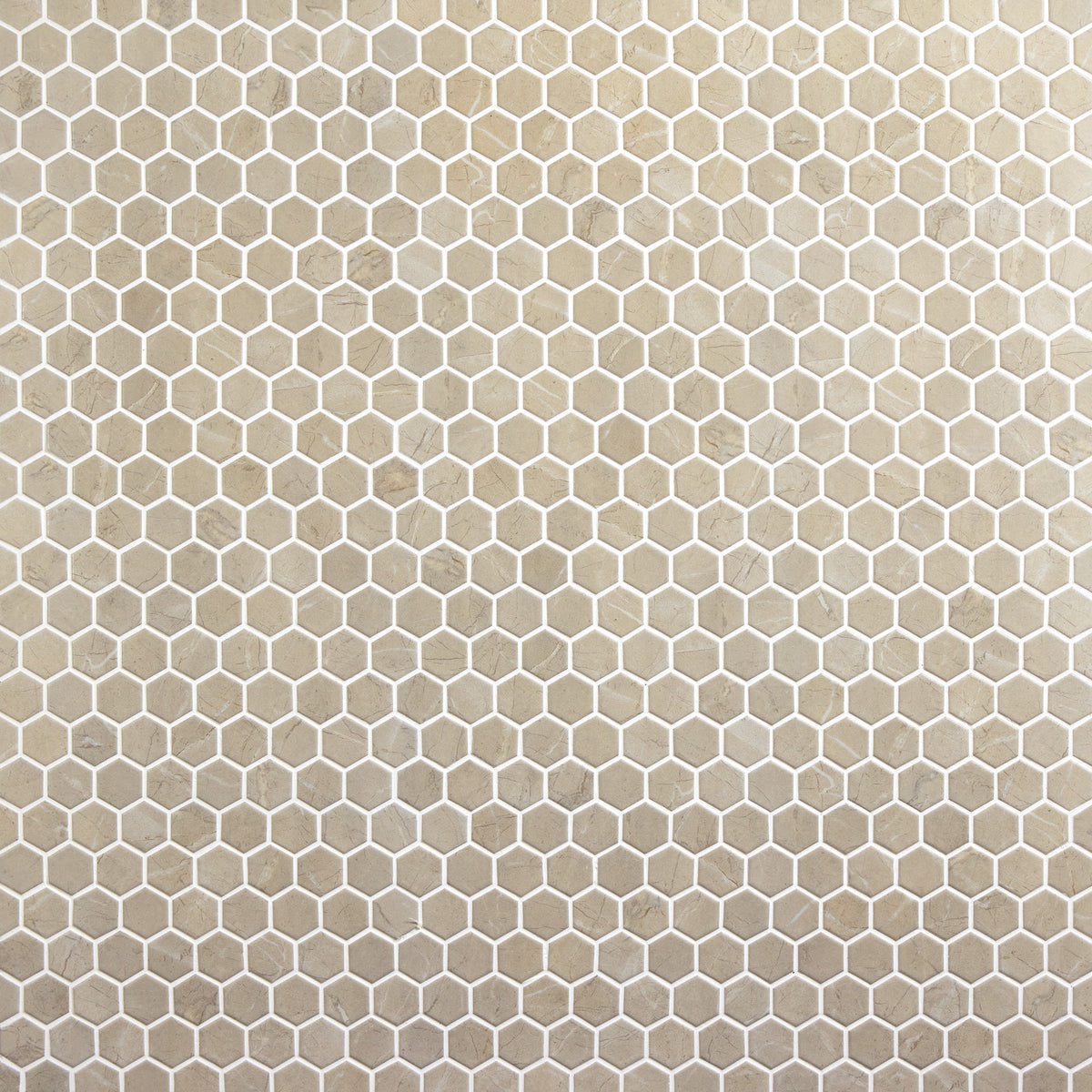 Daltile Perpetuo Elegant Beige Hexagon 1.5 Matte Mosaic Tile