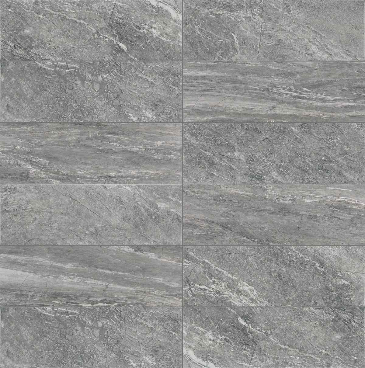 Daltile Perpetuo Eternal Grey Rectangle 12x24 Matte Floor Tile