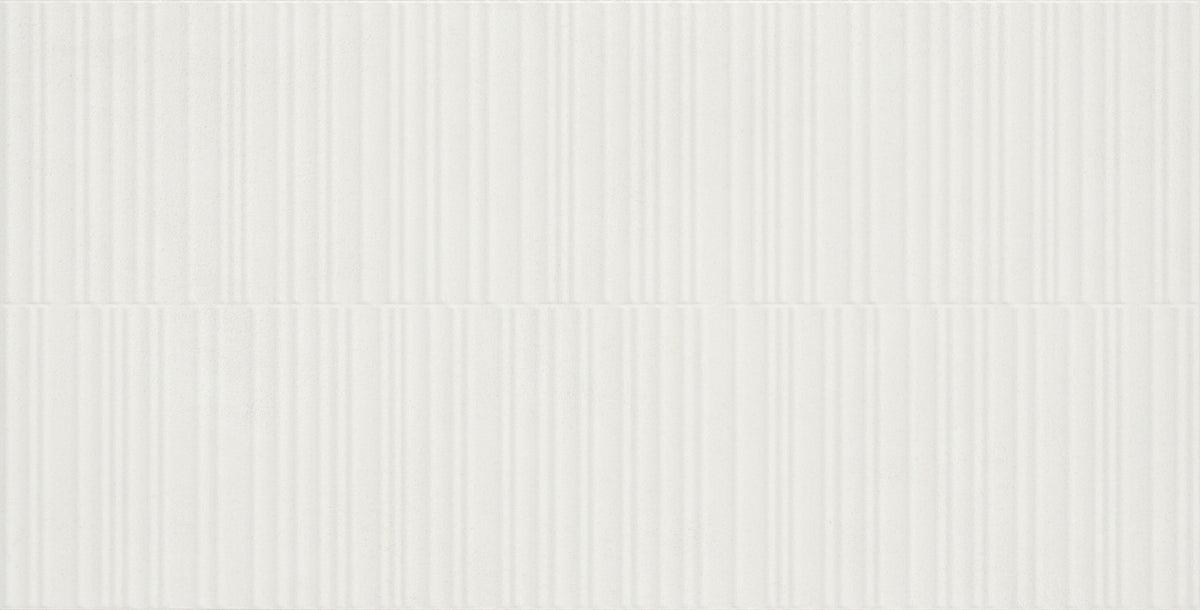 Daltile Rigid Clay Salt Rectangle 12x24 Ridge Microban Matte Wall Tile