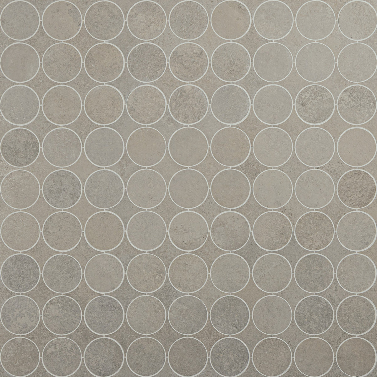 Daltile Rekindle Medium Grey Mixed Stepwise Matte Mosaic Tile