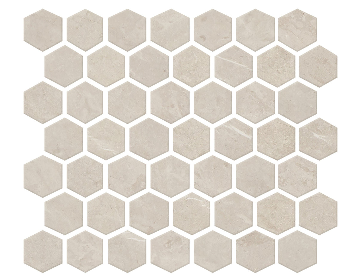 Daltile Prime Dynamic Beige Hexagon 1 1/2x1 1/2 Matte Mosaic Tile