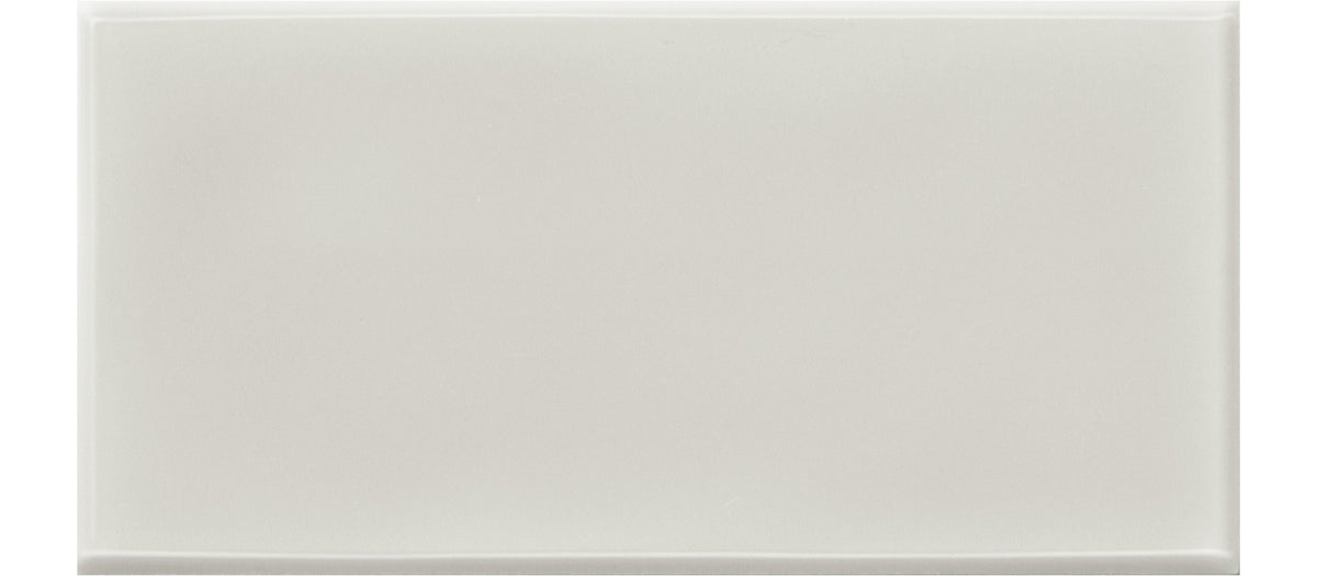 Daltile RetroSpace Remix Mercury Grey Rectangle 3x6 Undulated Glossy Wall Tile