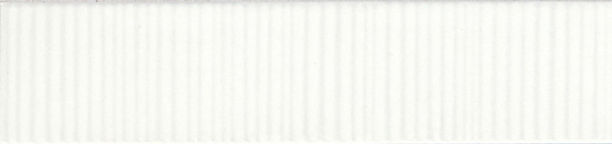 Daltile Revalia Remix Ripple White Rectangle 2x8 Ripple Matte Wall Tile