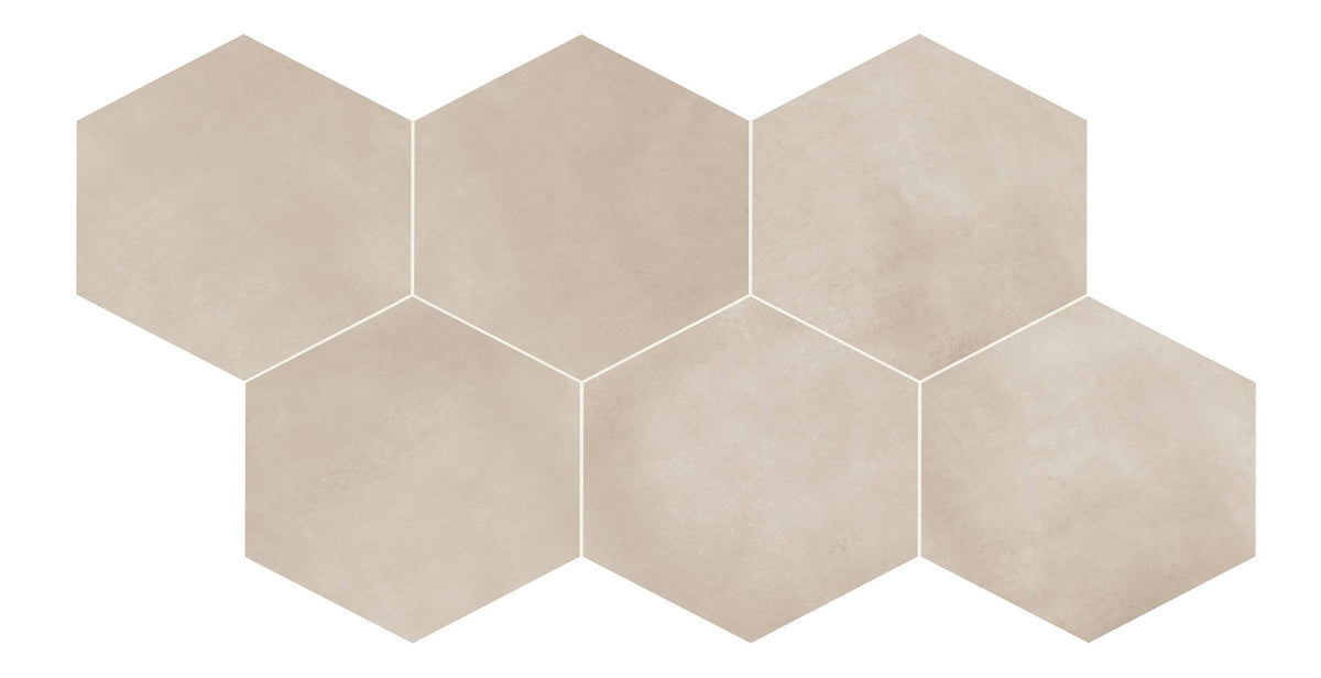 Daltile Scrapbook Cherished Greige Hexagon 8x9 Matte Floor Tile