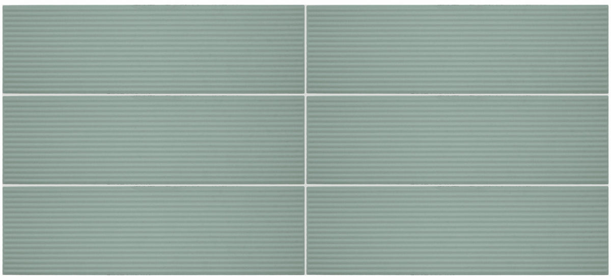 Daltile Stencil Mint Rectangle 4x12 Linear Matte Wall Tile