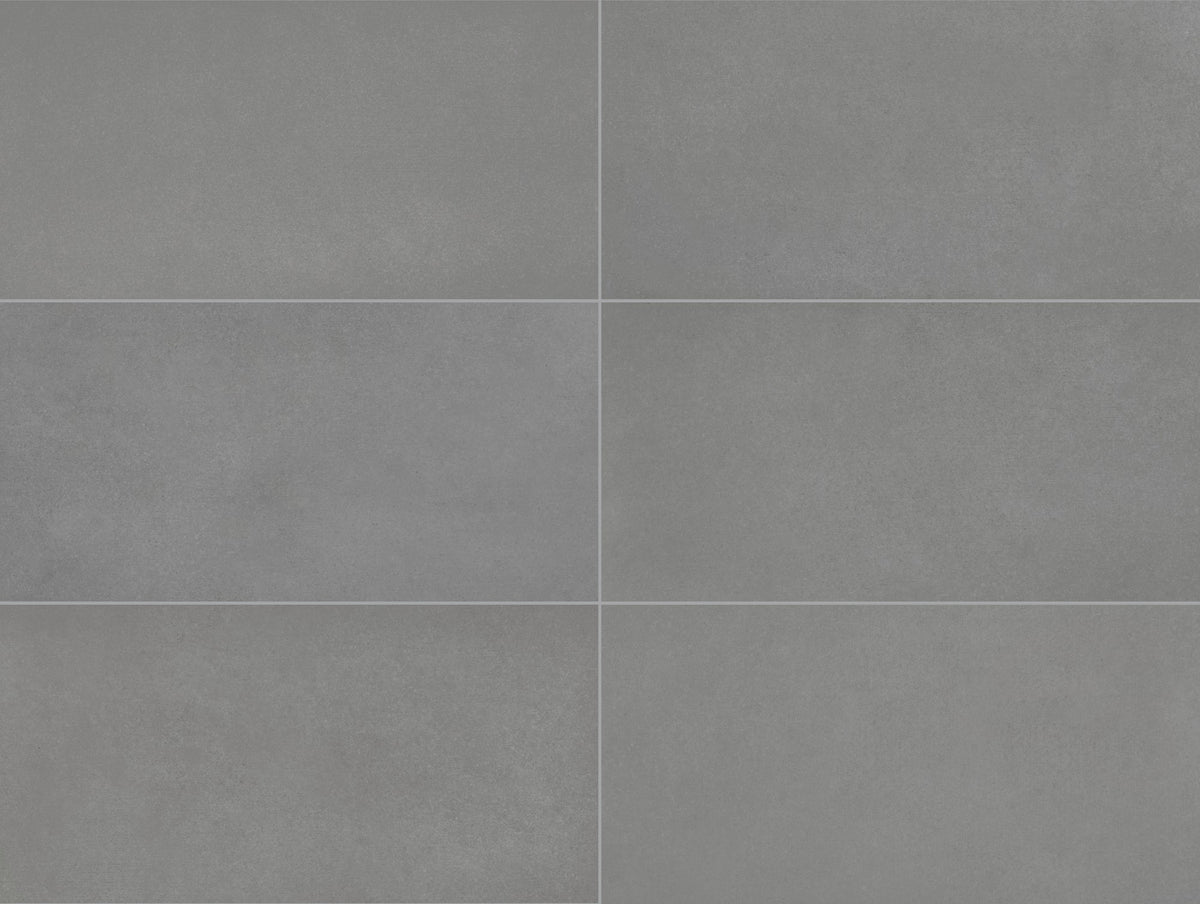 Daltile Volume 1.0 Thunder Rectangle 12x24 Stepwise Matte Floor Tile