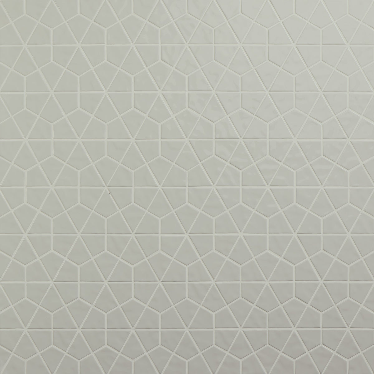 Daltile Stagecraft Desert Gray Kaleidoscope 6x6 Glossy Mosaic Tile
