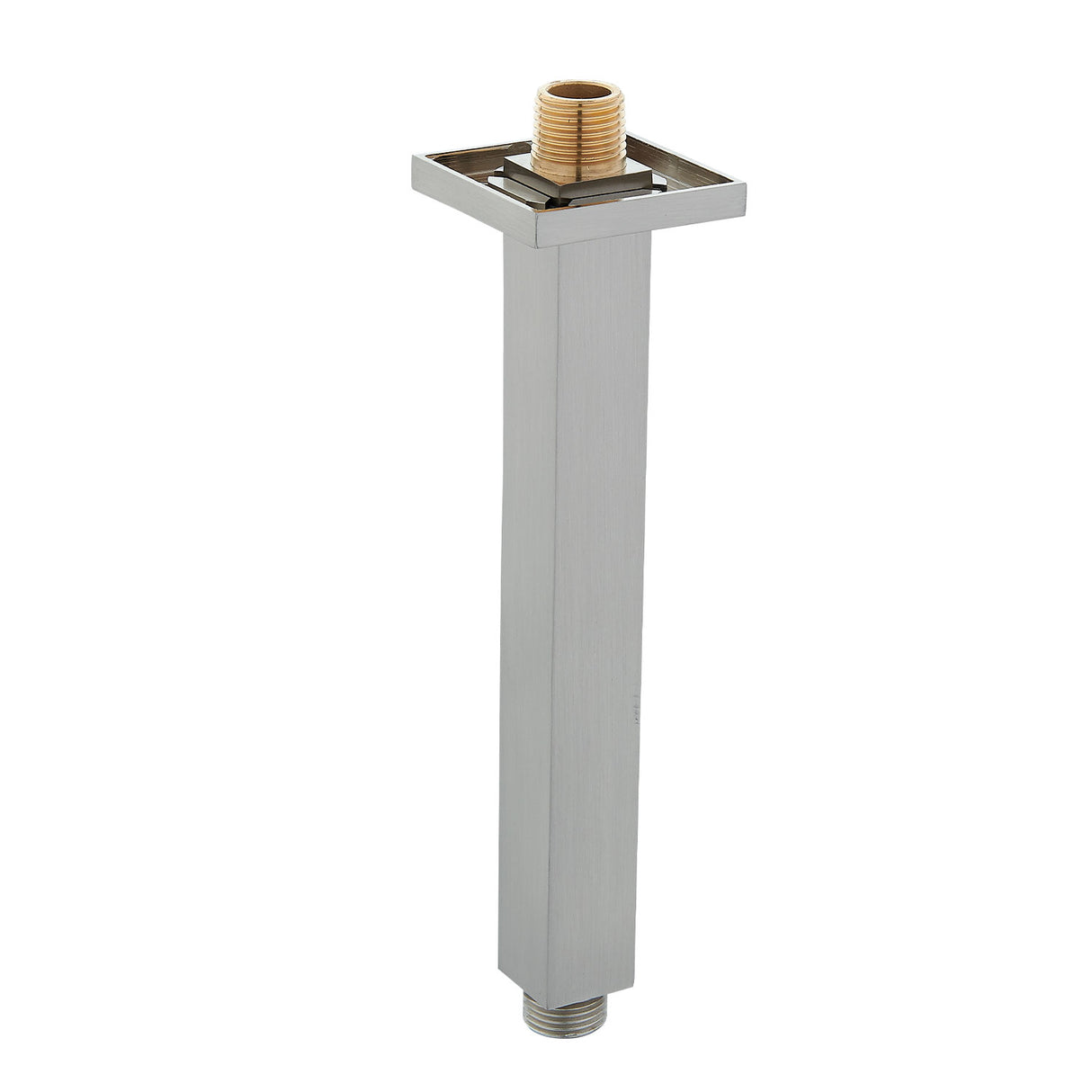 DAX Brass Square Ceiling Shower Arm, 8", Brushed Nickel DAX-1012-200-BN