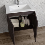 DAX Malibu Engineered Wood Single Vanity Cabinet, 24", Wenge DAX-MAL012413