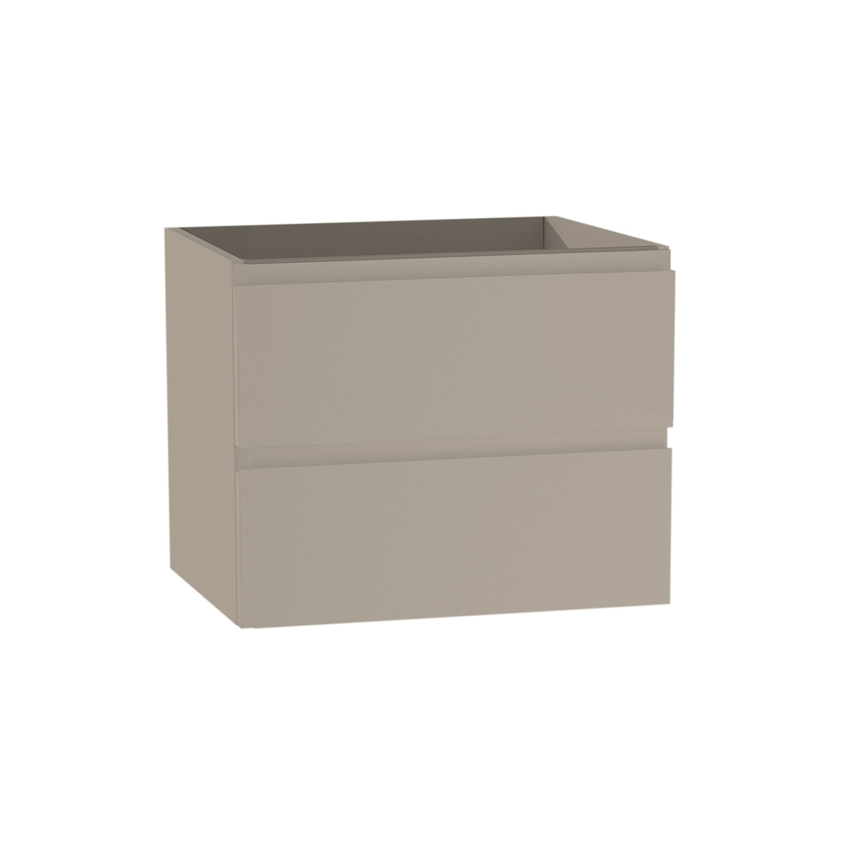 DAX Pasadena Engineered Wood and Porcelain Onix Basin with Single Vanity Cabinet, 24", Matte Mink DAX-PAS012474-ONX