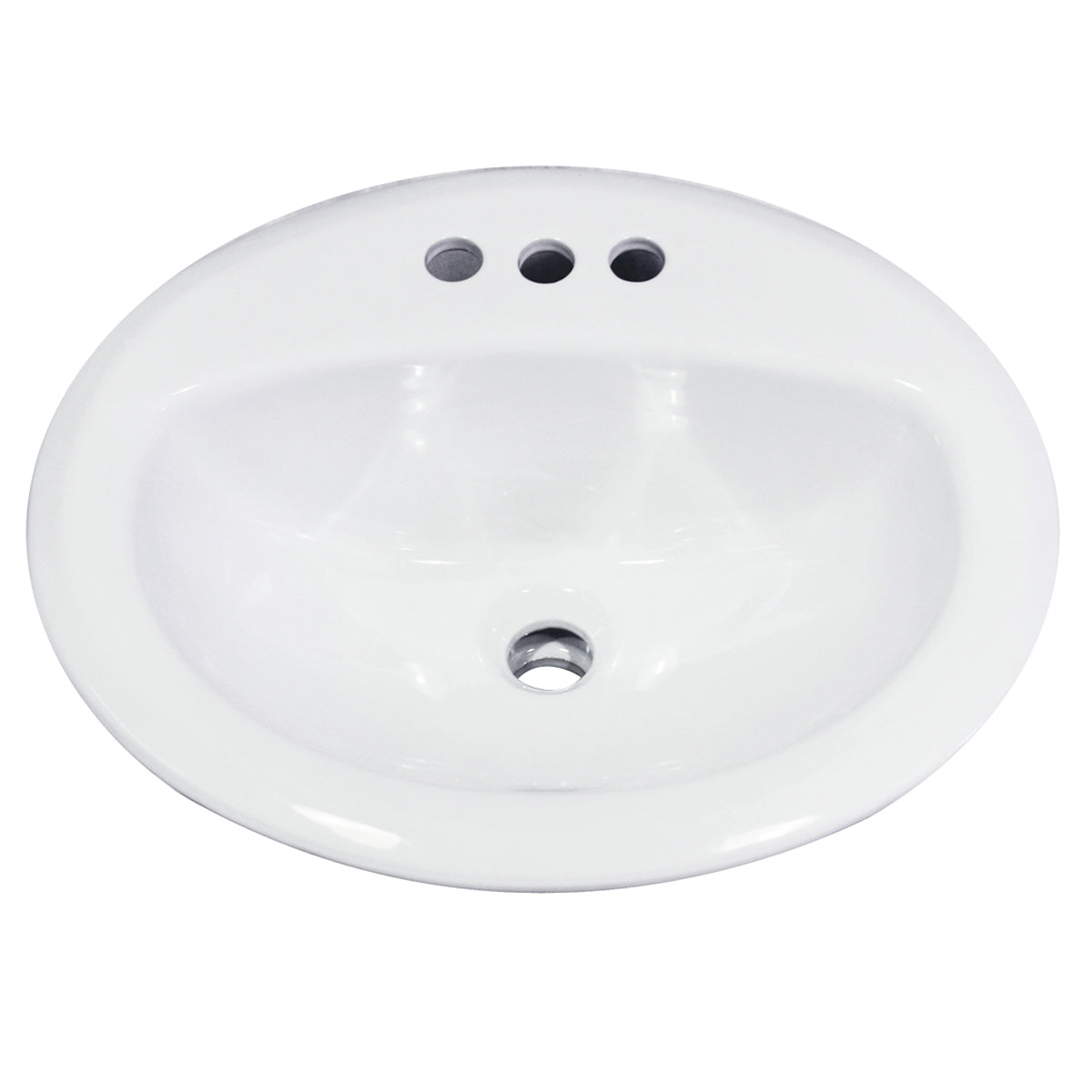 Nantucket Sinks 20.25 Inch Drop-In Ceramic Vanity Sink DI2017-4