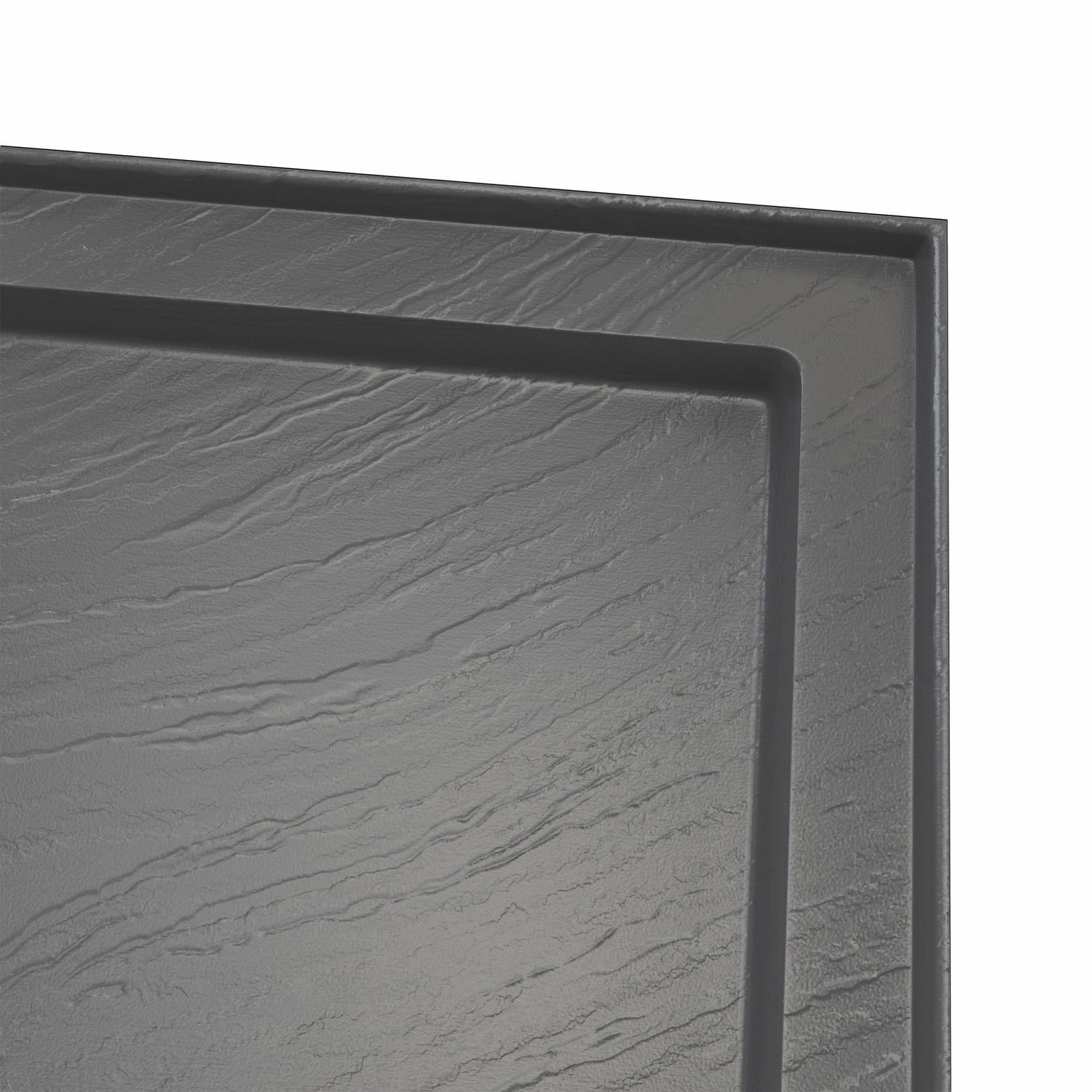 DreamLine SlimLine 32 in. D x 60 in. W x 2 3/4 in.  Right Drain Single Threshold Shower Base in Slate Gray