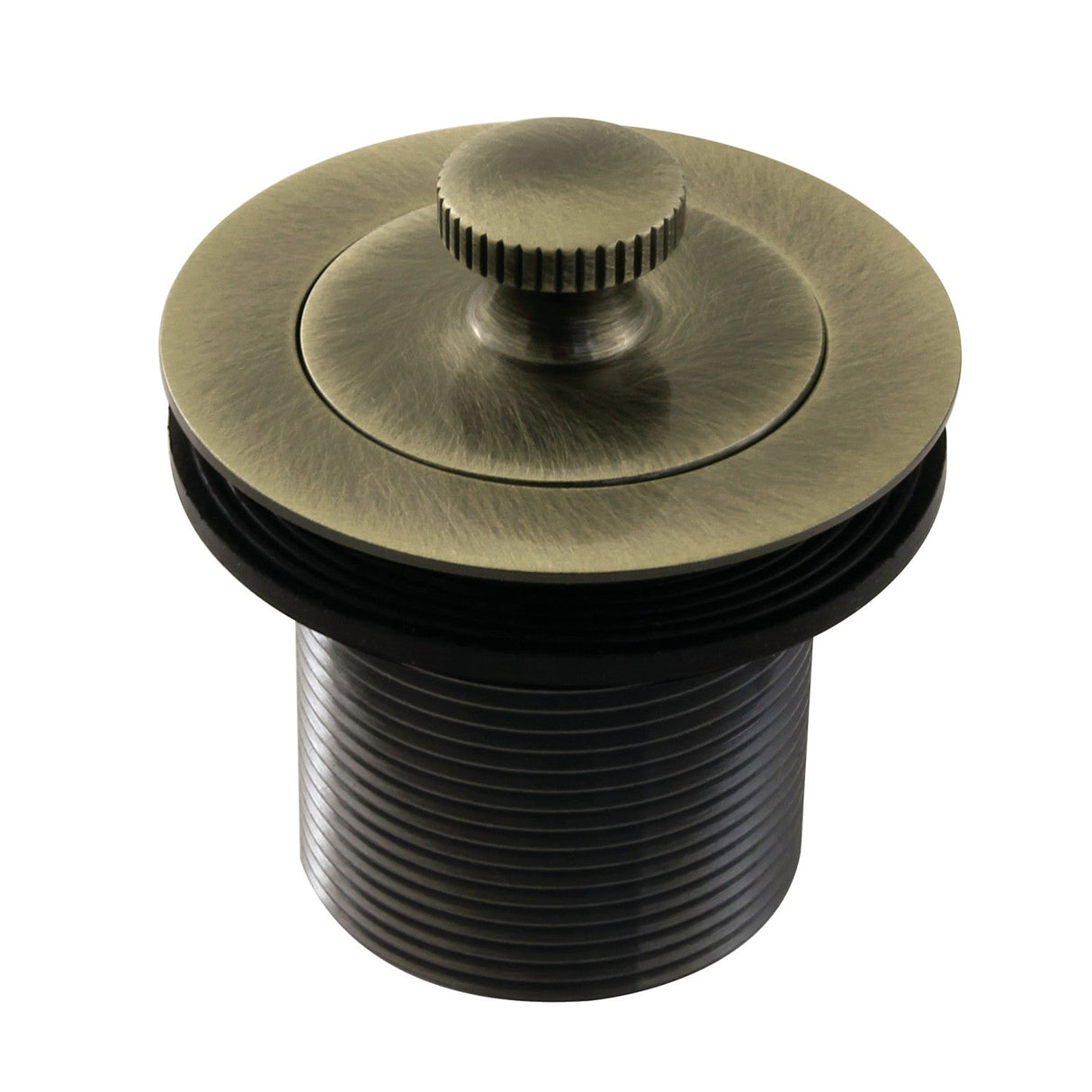 Made To Match DLT17AB 1-1/2-Inch Lift and Turn Tub Drain with 1-3/4-Inch Body Thread, Antique Brass