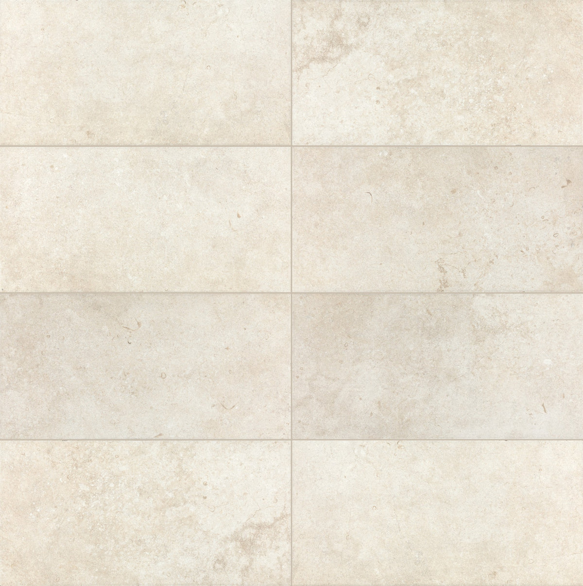 Daltile Ironmere Brimstone White Rectangle 12x24 Matte Floor Tile